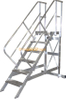 Passerelles Assemblage modulaire Plates-formes d'accès en aluminium Escalier de travail Echelle d'escalier avec plate-forme en treillis en aluminium