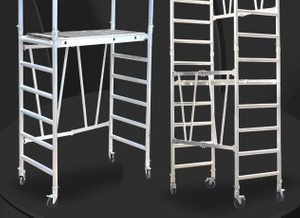 Échafaudage pliant en aluminium pour espace étroit