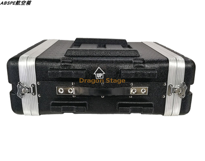 Cabinet noir d'équipement d'amplificateur de puissance audio du récepteur 19inch de haut-parleur de flightcase de l'ABS 3U210