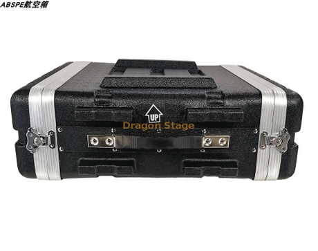Cabinet noir d'équipement d'amplificateur de puissance audio du récepteur 19inch de haut-parleur de flightcase de l'ABS 3U210