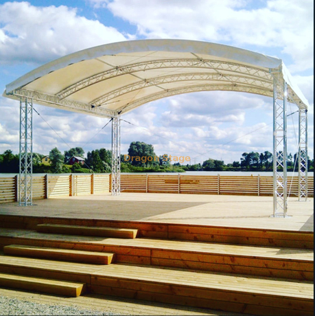 Décoration de scène de cadre d'arche de mariage en aluminium 9x5x3m