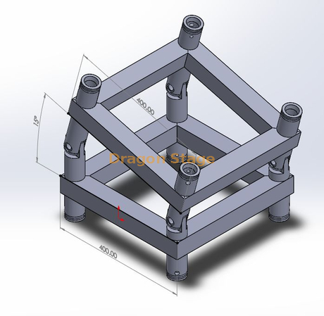  Jonction de connecteur de ferme d'angle à 2 voies à charnière F44 GLOBAL TRUSS