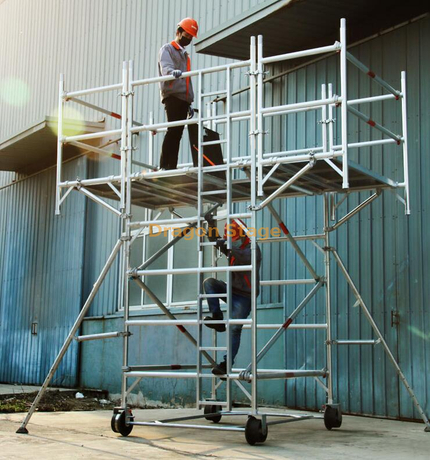 Capacité de poids d'échafaudage en porte-à-faux en aluminium
