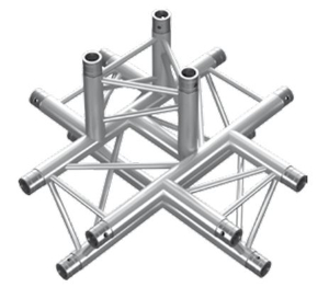 Tubes triangulaires PT33-C52 50×2 treillis d'éclairage en aluminium