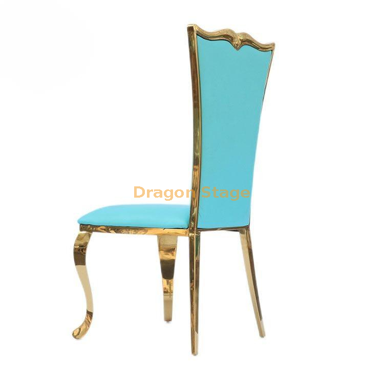Chaises bleues de banquet d'hôtel (3)