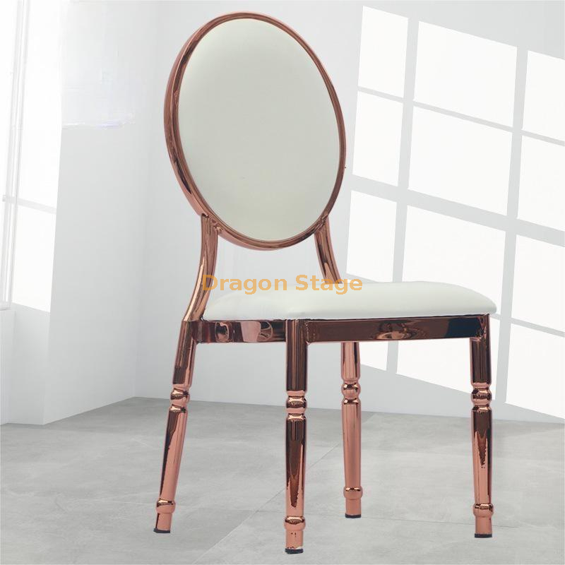 Chaise de salle à manger dorée (2)
