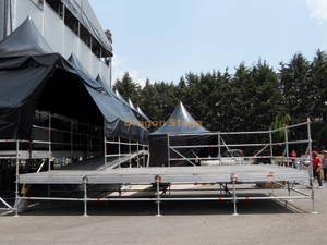 Scène extérieure d'événement de concert de Layher de 8x8m avec la plate-forme en aluminium