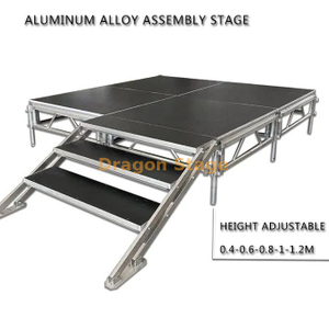 Plate-forme modulaire portative 4X4FT en aluminium 4,88x1,22m