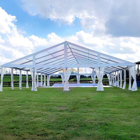 Clair 10*20m 20*50m 50*100m cadre en aluminium PVC couvrant tente de chapiteau pour la noce