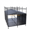 Cabine de contrôle FOH hybride Ringlock 4x6 m avec cadre de toit en aluminium et rideaux météorologiques