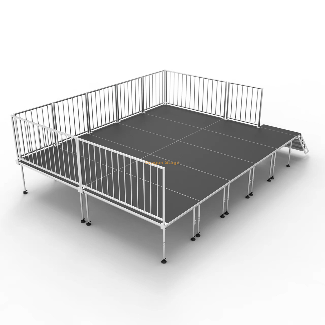 Kit de plate-forme de scène modulaire à verrouillage rapide 6,1 x 4,88 m