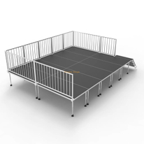 Kit de plate-forme de scène modulaire à verrouillage rapide 6,1 x 4,88 m