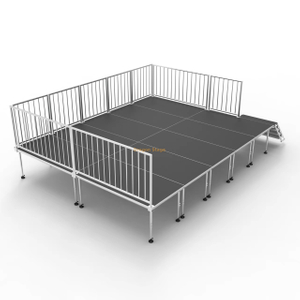 Kit de plate-forme de scène modulaire à verrouillage rapide 6,1 x 4,88 m