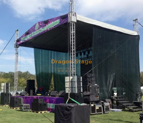 Spigot de 400 mm personnalisé pour scène de toiture pour l'équipement de concert et de scène 12x10x9m