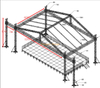 Grande scène de concert de 36 x 18 x 12 m avec système de fermes de toit multi-tours – 120 x 60 x 40 pieds