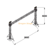 Système de portique à poutres en aluminium de 9 x 6 m avec tours de support jumelles et renfort de stabilisateur pour les événements