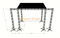 Système de scène de ferme de toit en aluminium de 8 x 6 x 7 m avec ailes et auvent de 2 m (ferme à boulons de 300 mm)
