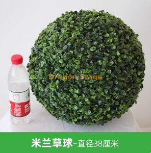 Simulate Plante Grass Ball Milan Ball Plastique Plante Verre Planche Décoration