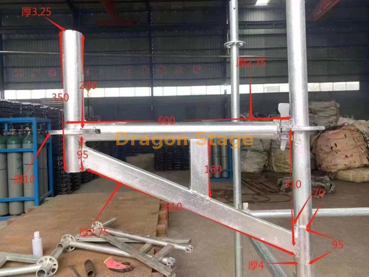 Trépied de type boucle galvanisée Payher Scafold Cadre Spruss (1) 