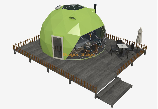 Dôme de ciel étoilé clé en main de 6 mètres : solution complète de suite de glamping de luxe