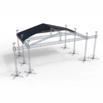Meilleures conceptions de scènes de concert avec système de fermes de toit 20x15x12m
