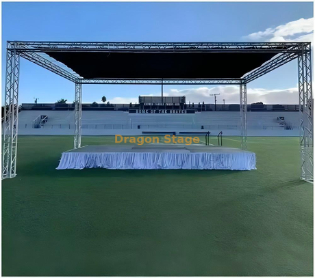 Truss de toit plat facile à assembler pour le terrain de sport 6x6x3m
