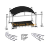 Toit de toit de courbe en aluminium pour concert en plein air 6x6x4m