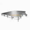 Scène de performance extérieure portative en alliage d'aluminium 1.22x1.22m à vendre 6.1x4.88m