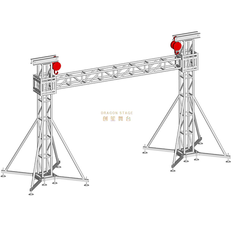 Truss d'éclairage de scène portable en aluminium Gentry 12x6m