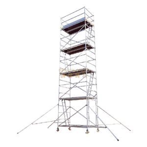 Plate-forme d'échafaudage mobile réglable portative extérieure de 15 m avec échelles suspendues