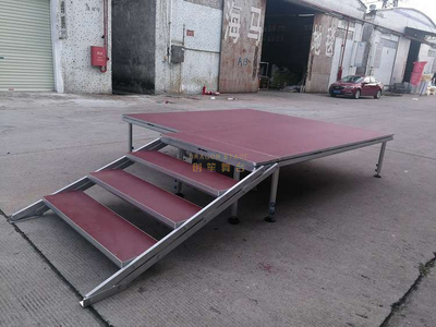 Étape rapide portative en aluminium extérieure carrée faite sur commande 5x22m