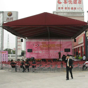 scène pliante de concert de dj de spectacle de fête d'événement portative en aluminium avec le treillis de toit 12x8x6m