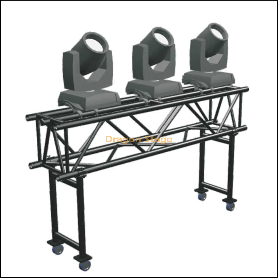 Éclairage de concert en aluminium DJ Truss Pre-Rig Truss système pour équipement de scène 600x350mm