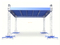 Fermes de toit plat extérieures en aluminium personnalisées 9x7x7m