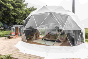 Grande tente transparente de glamping de dôme géodésique de Guangzhou à vendre