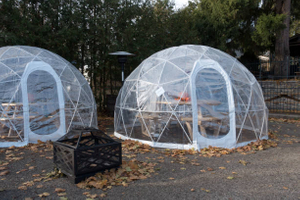 Tente de dôme géodésique de cadre en acier portatif de prix usine tente de glamping de dôme extérieur tentes de maison de dôme géodésique