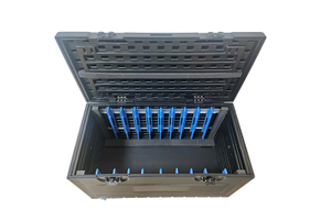 économiser des coûts preuve de l'eau pliable détachable LED LCD U boîte utilitaire câble matériel rack coffre en plastique ABS vol route ATA cas 10in1