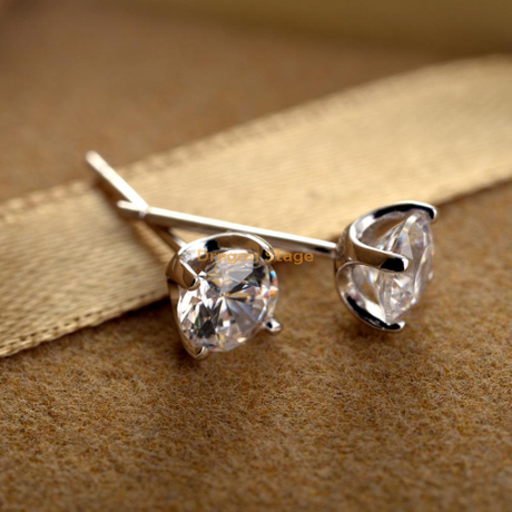 Boucles d'oreilles de mariage pour femmes de haute qualité bijoux Zircon S925 boucle d'oreille de mariage en argent Sterling
