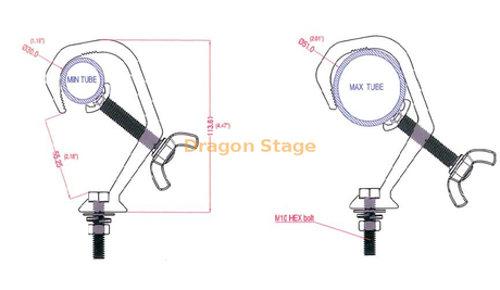 Stage Light Clamp Edge Stage Light Clamp Grip Stage Light Clamp Grip Prise de vue