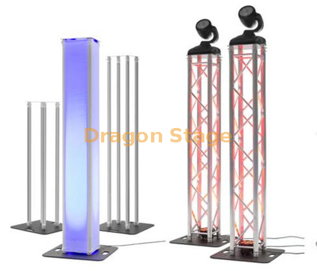 Bandes de broche en aluminium 8,20 pieds botte de totem rougeoyante illuminée pour l'événement