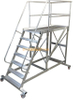 Échelle de plate-forme d'escalier en aluminium/échelle d'étape d'oem/échelle de plate-forme de fente