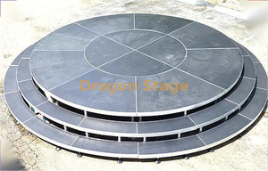 Étape circulaire d'événement portatif de concert de contreplaqué/étape ronde en aluminium 