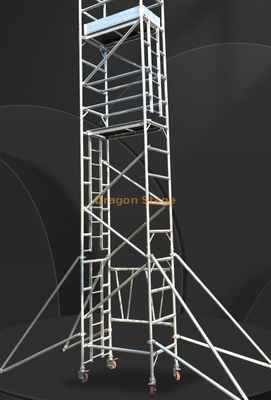 Échafaudage mobile simple largeur à cadre 0.75x2x6.14M 