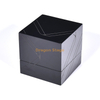 Qatar Bank Use Black Glossy Finishing Wood Bank Card Box Couvercle en bois et boîte-cadeau de base