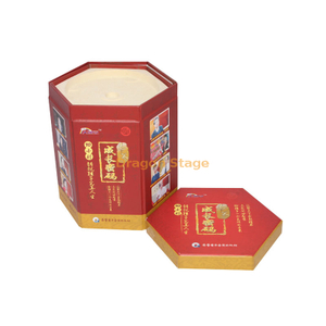 Usine de boîte en bois personnalisée Logo OEM Logo personnalisé en forme de fantaisie Boîte d'emballage en papier Pentagone