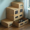 Online Shopping Monday Brown Shoes Carton Clear Shoe Boxes Storage Boîte à chaussures transparente