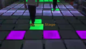 LED Gravity Sensing Floor Tile Light Interaction humaine Changements Attractions touristiques culturelles Changement de couleur Dance Floor Light Bar Light