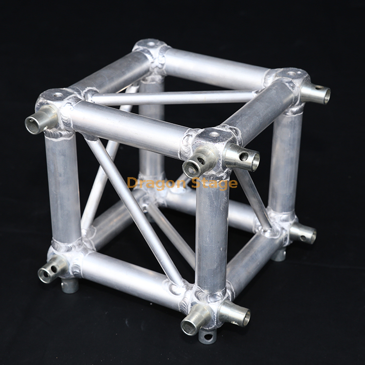 Dragonstage – robinet en aluminium, boîte carrée 400x400mm/389x389mm, connecteur Cube en treillis d'angle à 6 voies
