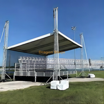 Fermes de toit plat en aluminium robustes 9x7x6m