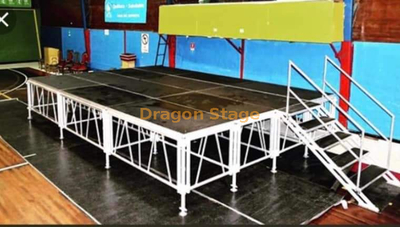 Paquets portatifs populaires en aluminium d'étape avec la taille réglable des jambes 8x6m 0.6-1m